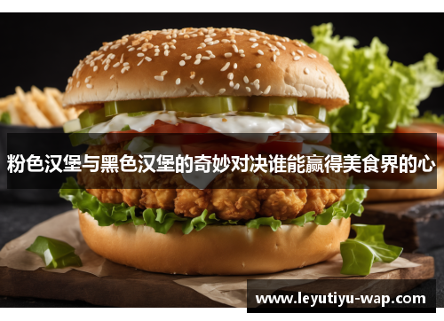 粉色汉堡与黑色汉堡的奇妙对决谁能赢得美食界的心